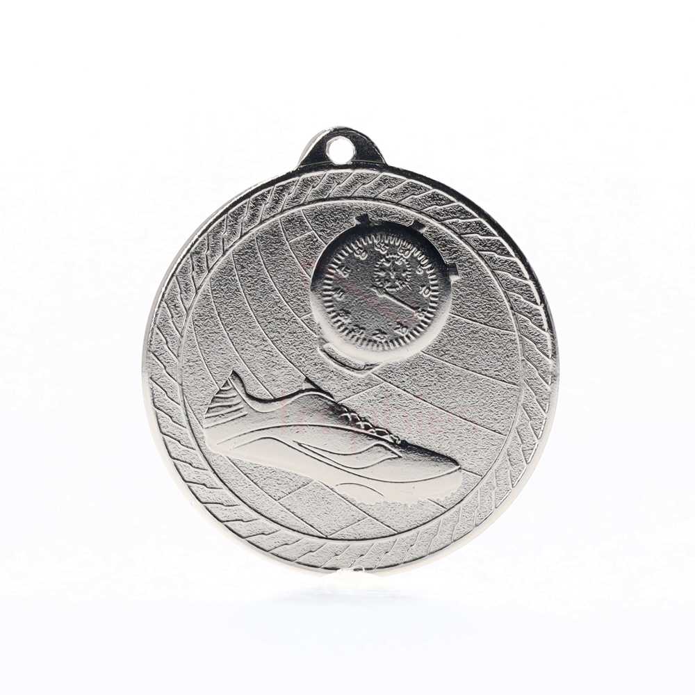 Chevron Track Medal 50mm - Silver