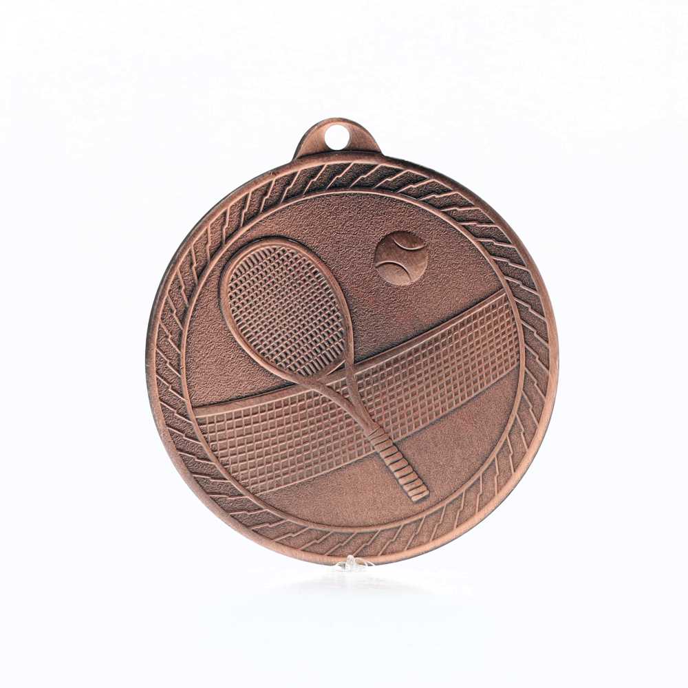 Chevron Tennis Medal 50mm - Bronze
