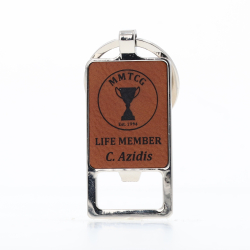 A&T Rawhide Keychain Bottle Opener