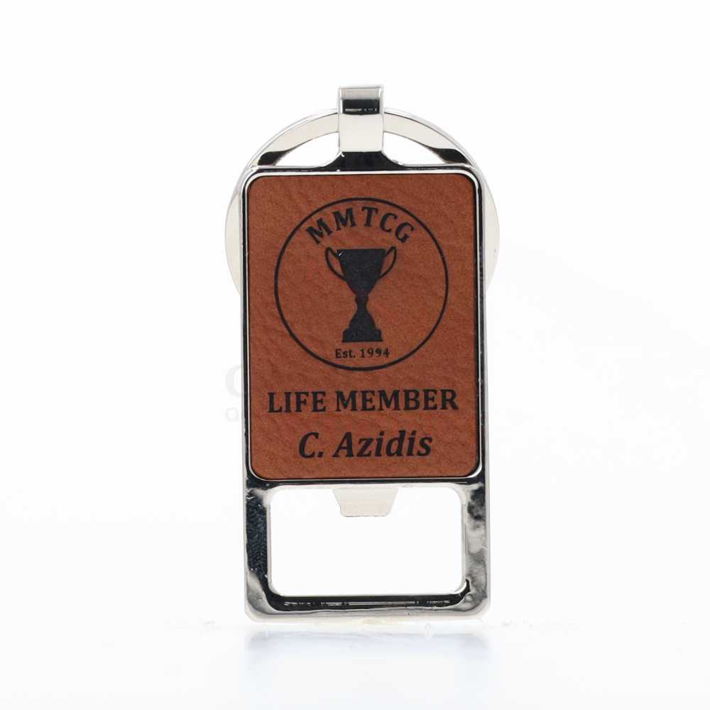 A&T Rawhide Keychain Bottle Opener