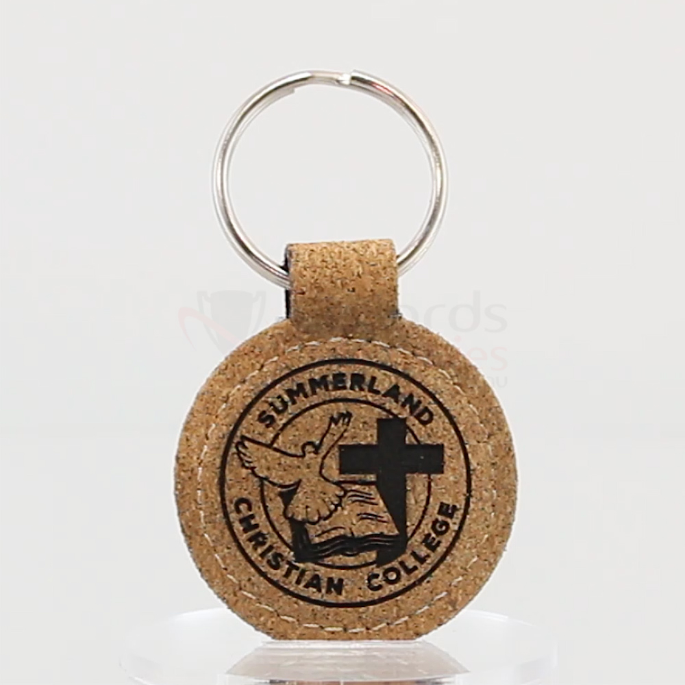 Cork Keychain