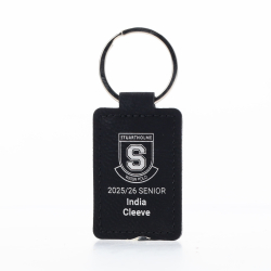 Leatherette Keychain - Black