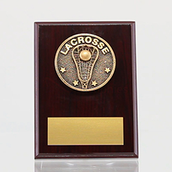 Spartan Lacrosse Walnut Plaque 150mm