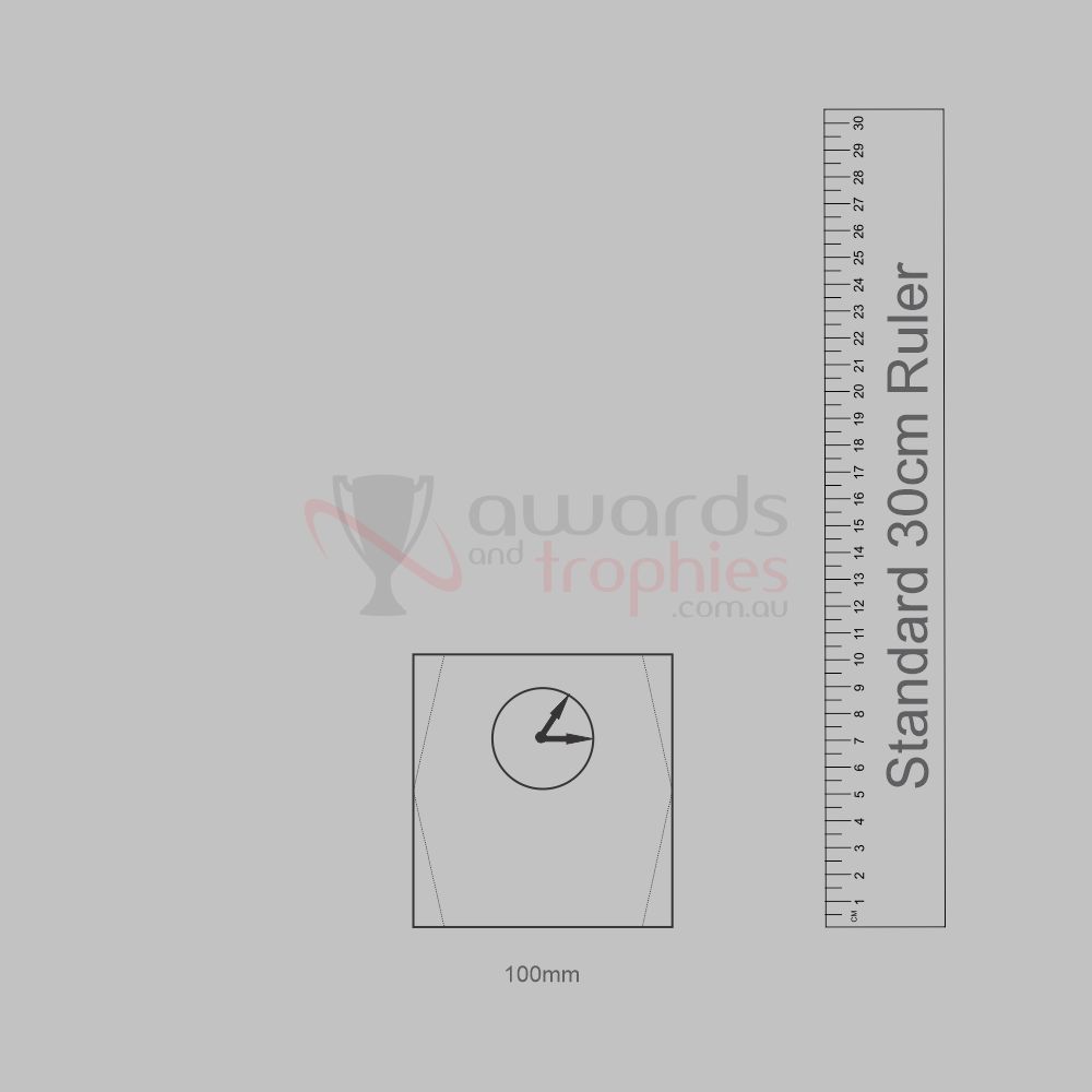 Crystal Rectangle Clock