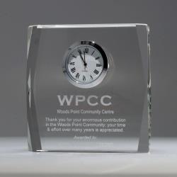 Crystal Rectangle Clock