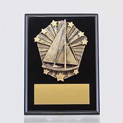 Cosmos Sailing Black Plaque 150mm