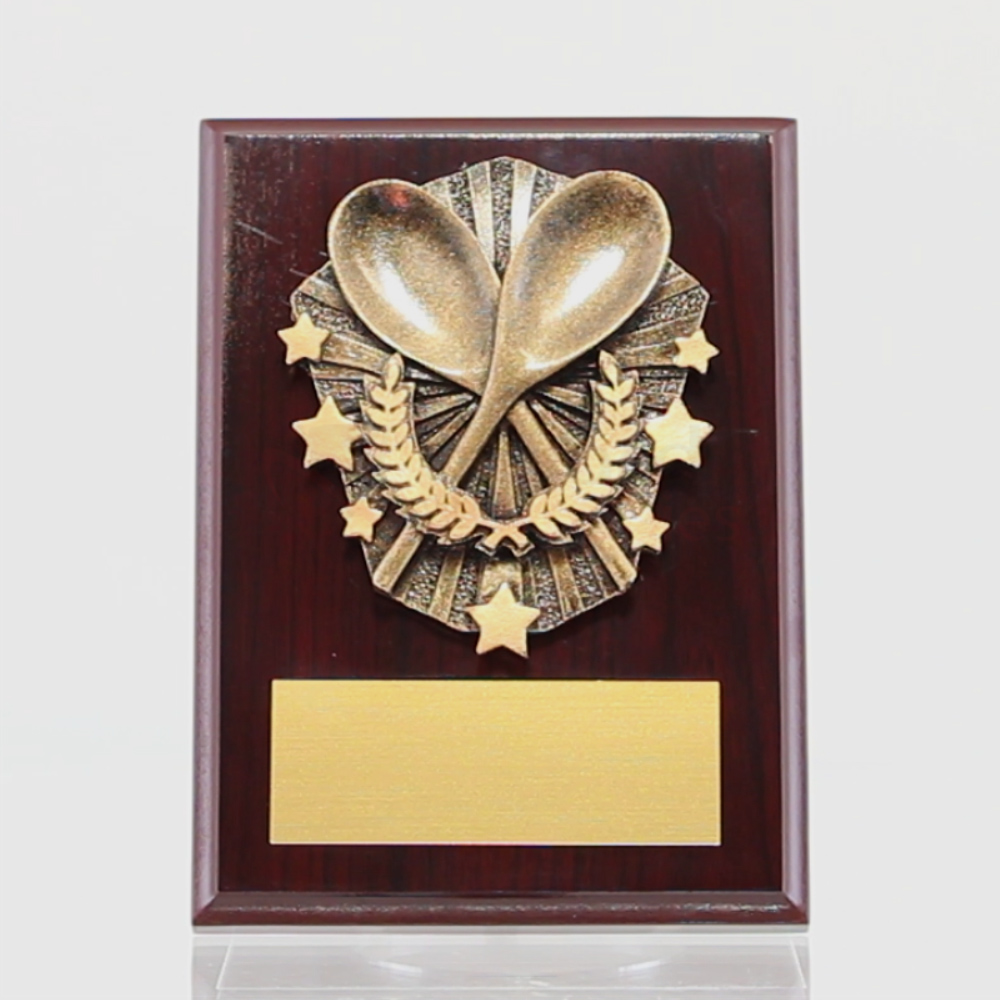 Cosmos Wooden Spoon Walnut Plaque 150mm