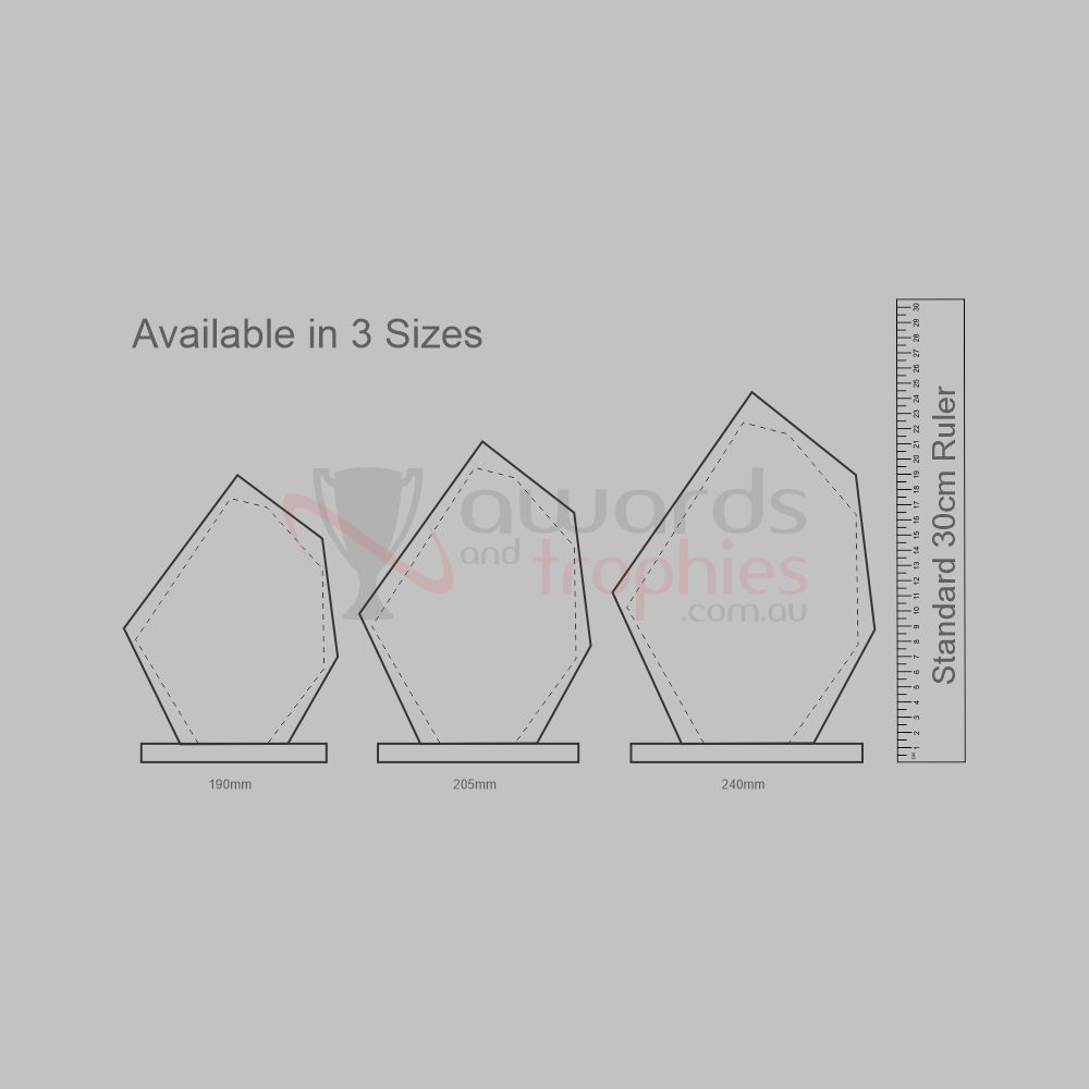 Multifaceted Glass Peak 190mm
