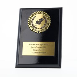 Black Plaque 150mm - Whistle