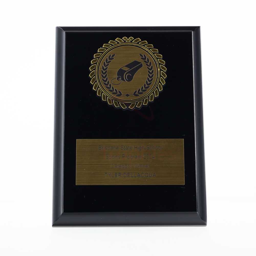 Black Plaque 150mm - Whistle