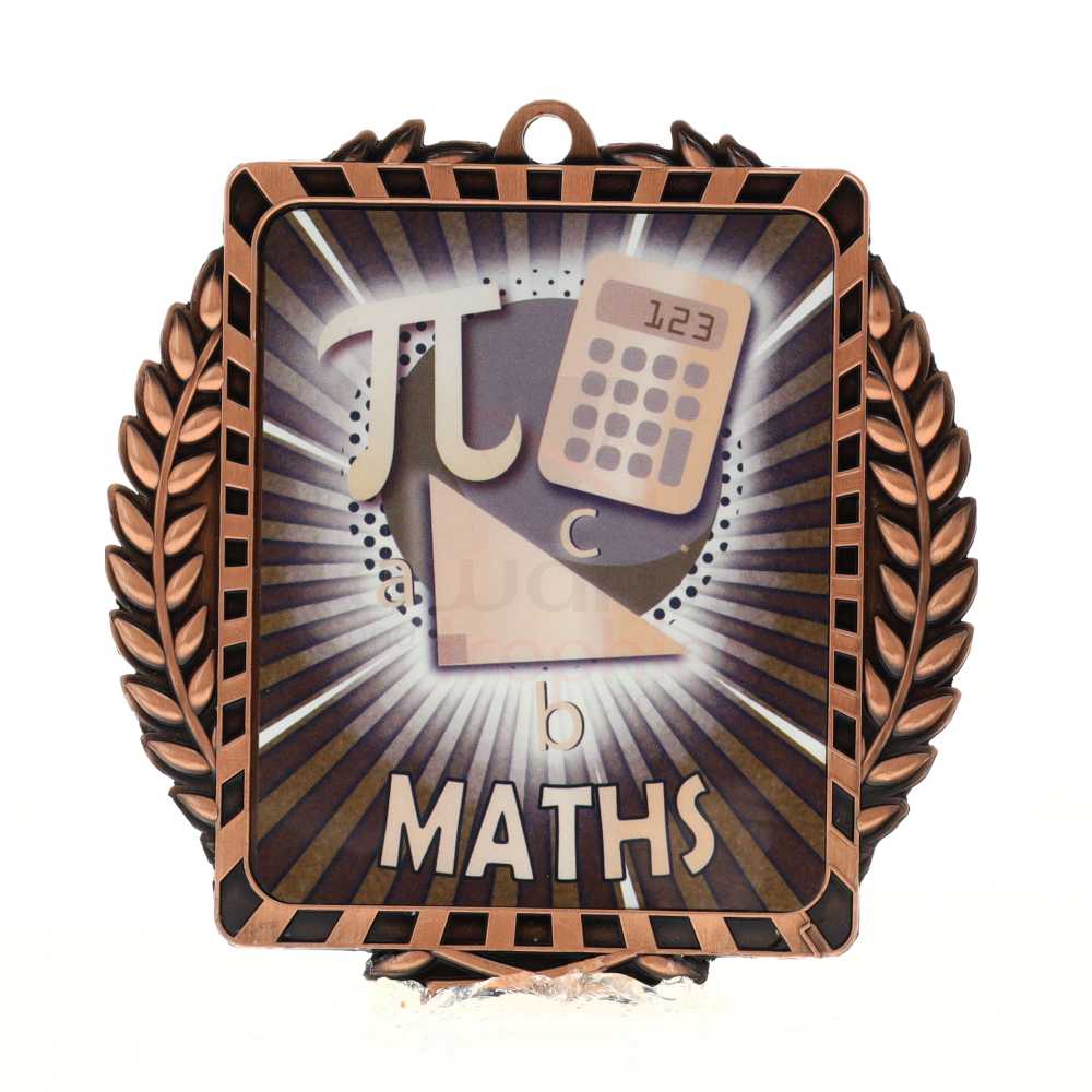 Lynx Wreath Maths Medal Bronze 