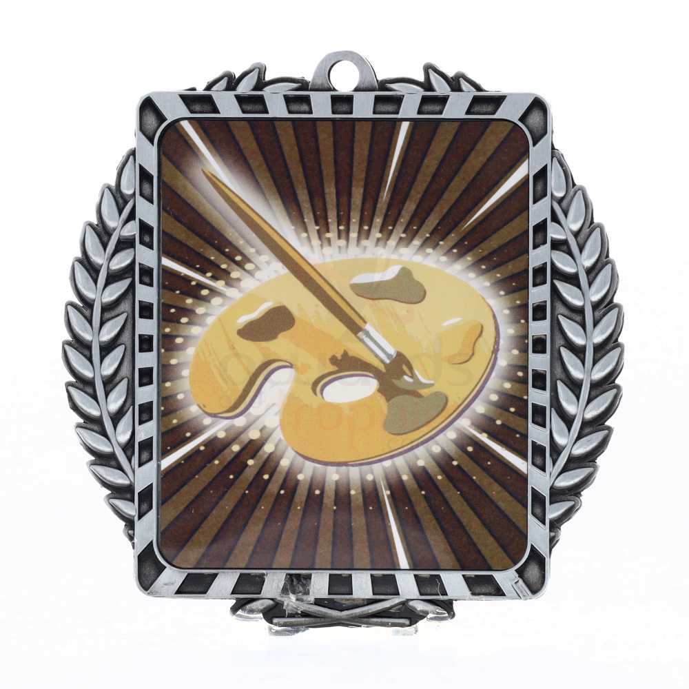 Lynx Wreath Visual Arts Medal Silver 