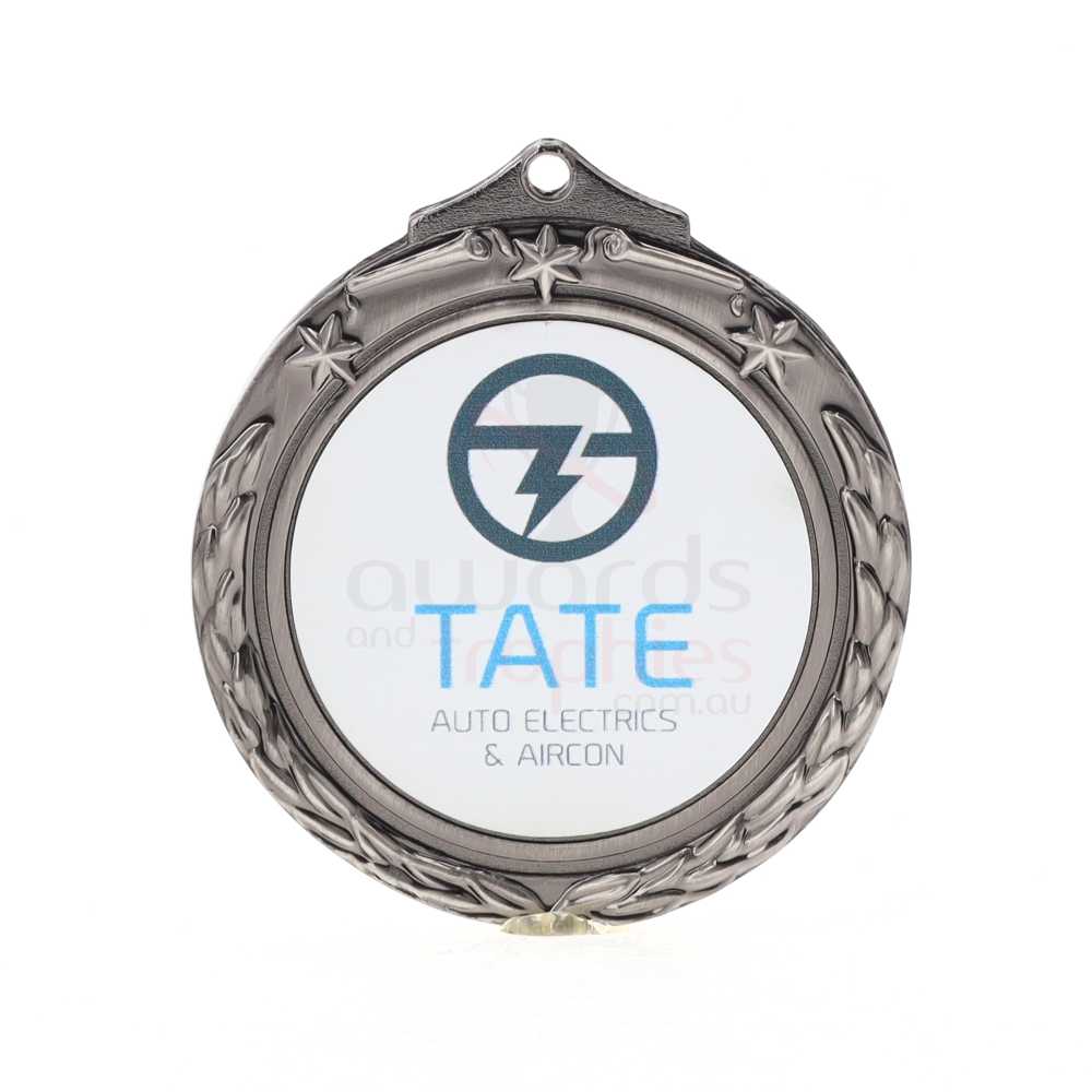 Tristar Personalised Medal 70mm Silver 
