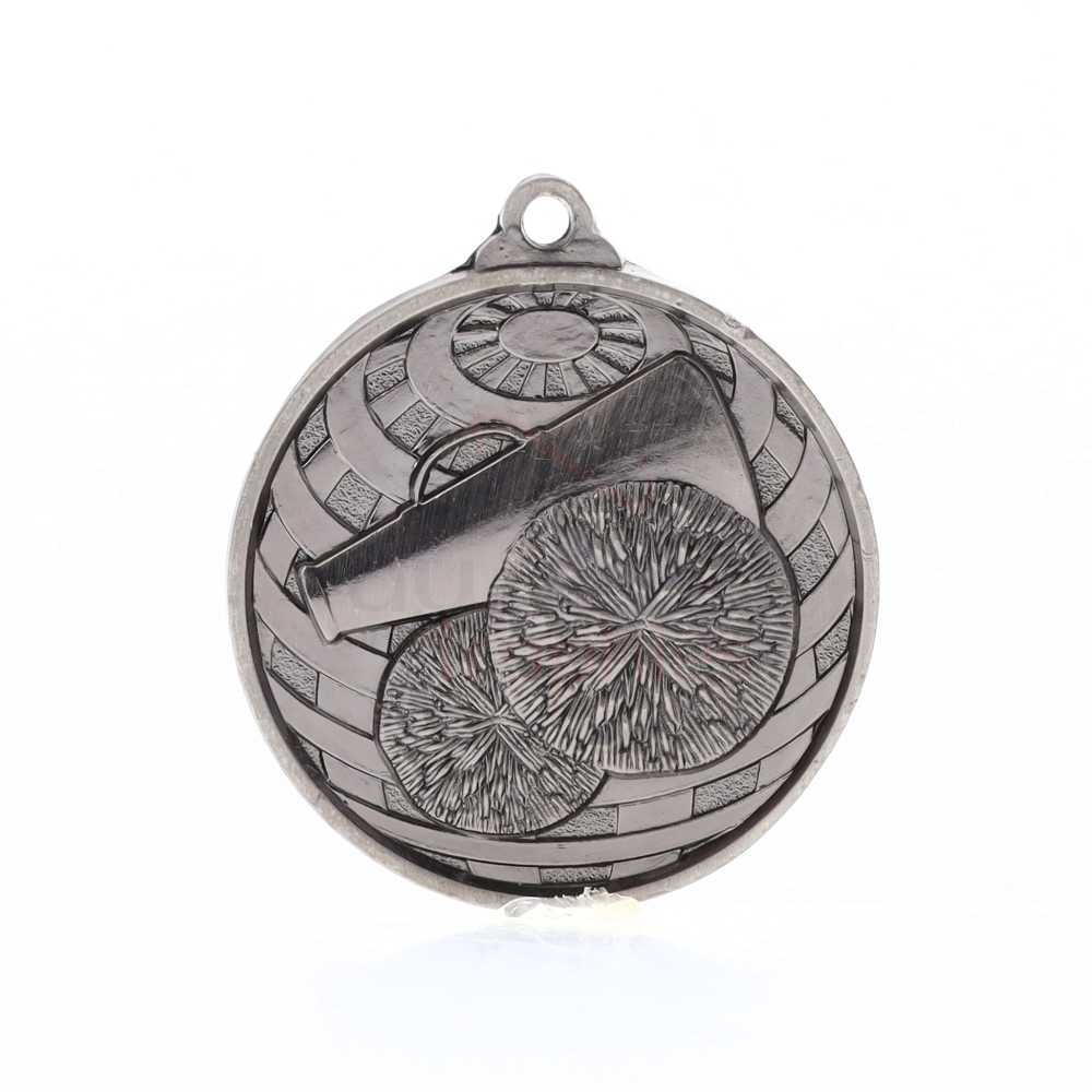 Global Cheerleading Medal 50mm Silver 