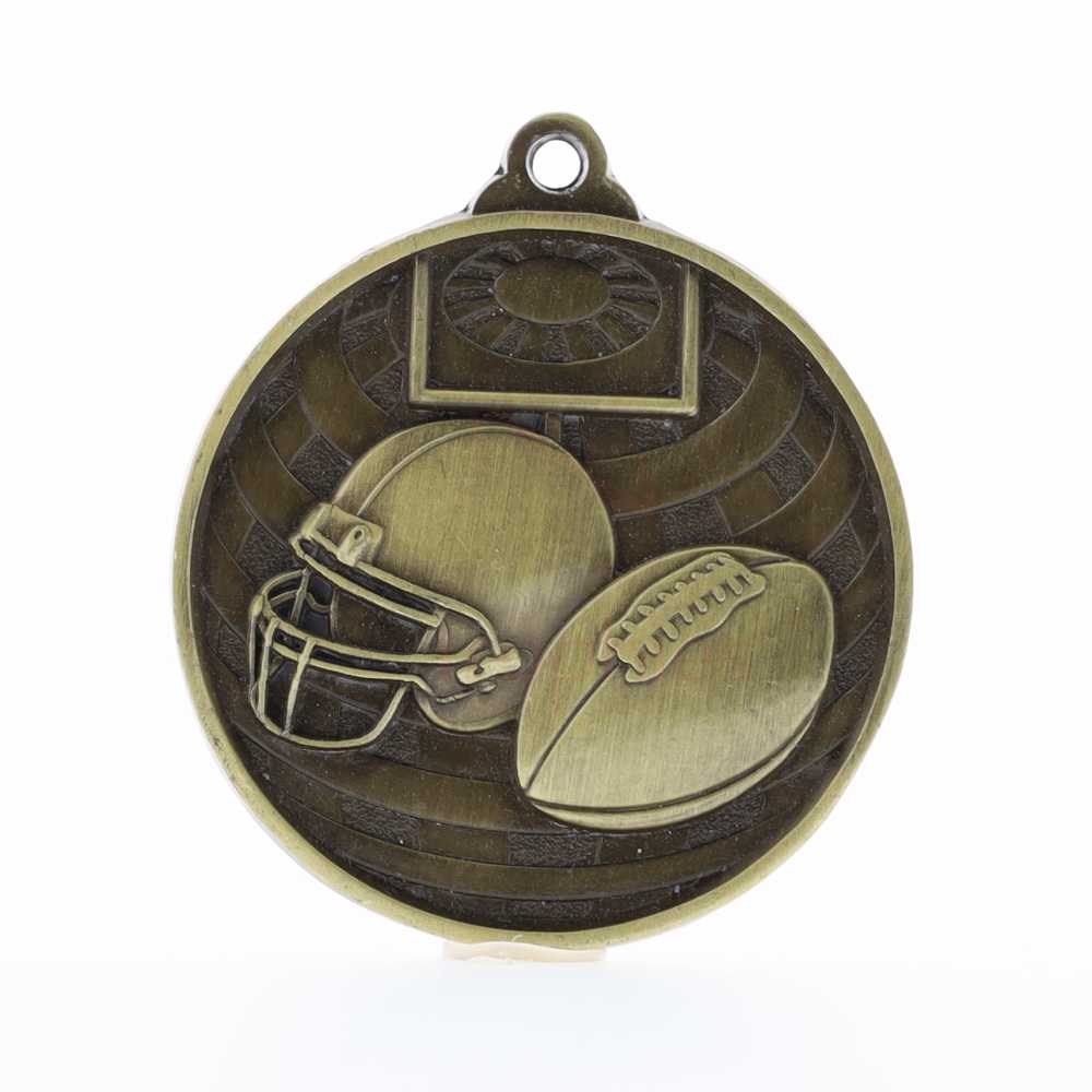 Global Gridiron Medal 50mm Gold 