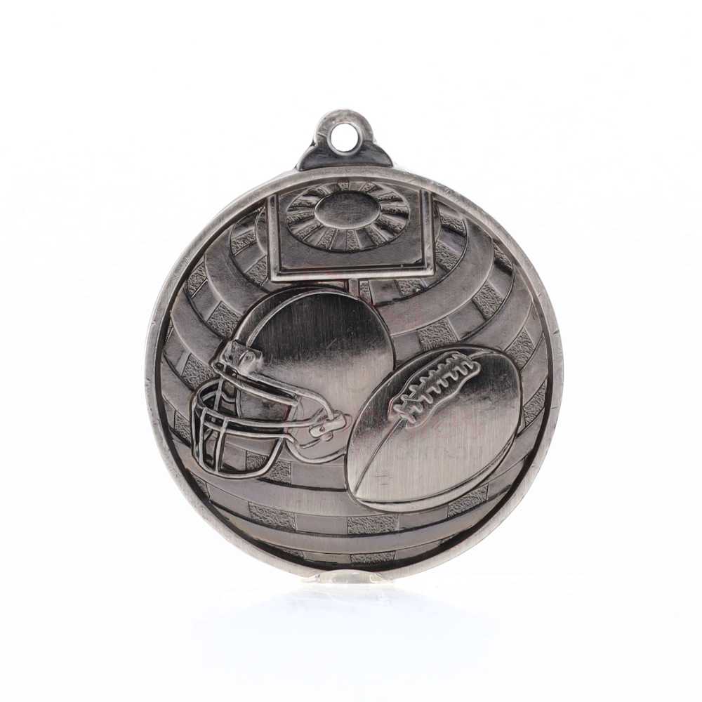 Global Gridiron Medal 50mm Silver 