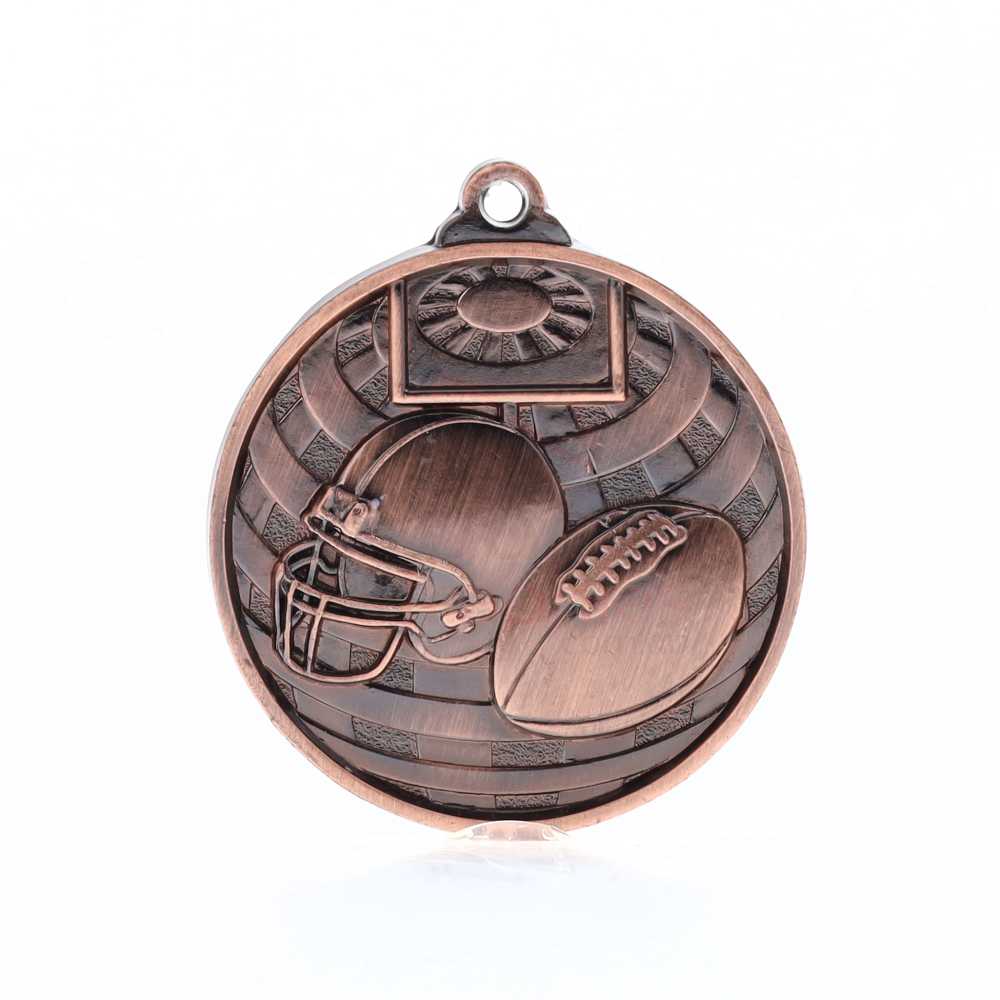 Global Gridiron Medal 50mm Bronze 