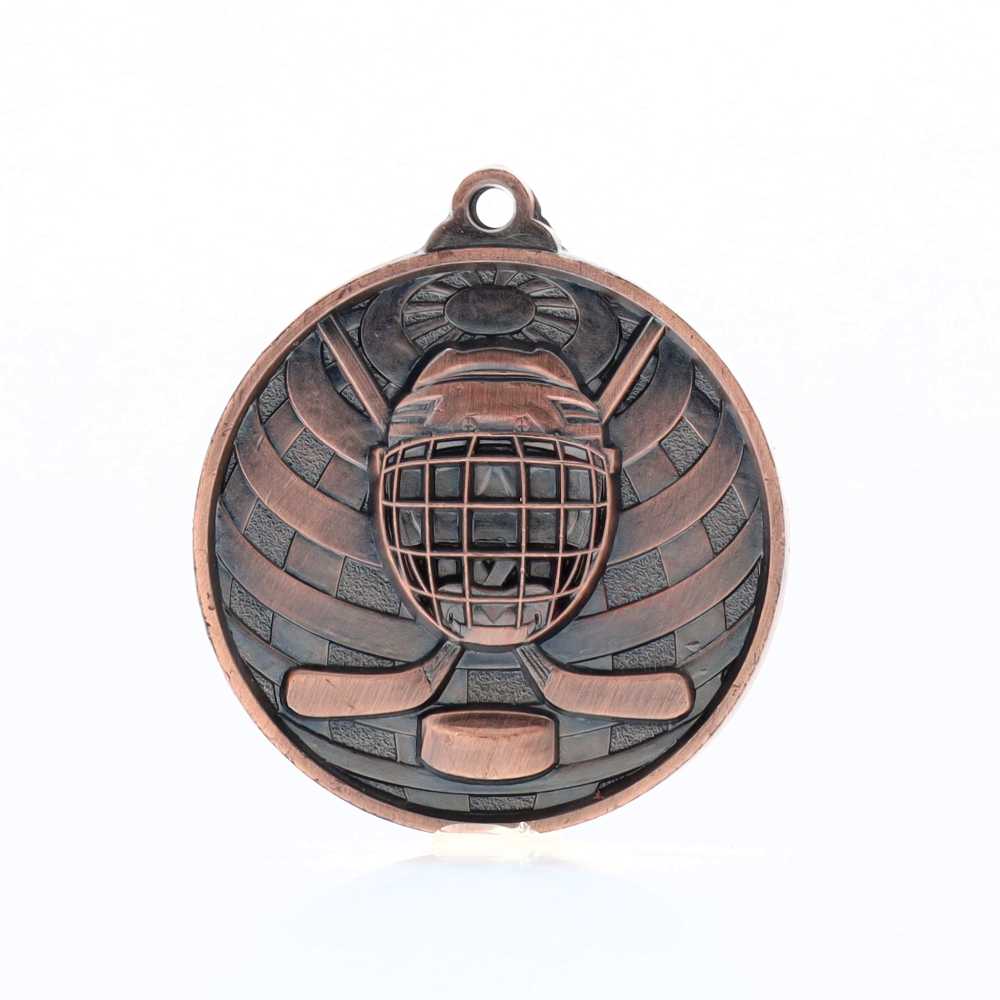 Global Ice Hockey Medal 50mm Bronze 
