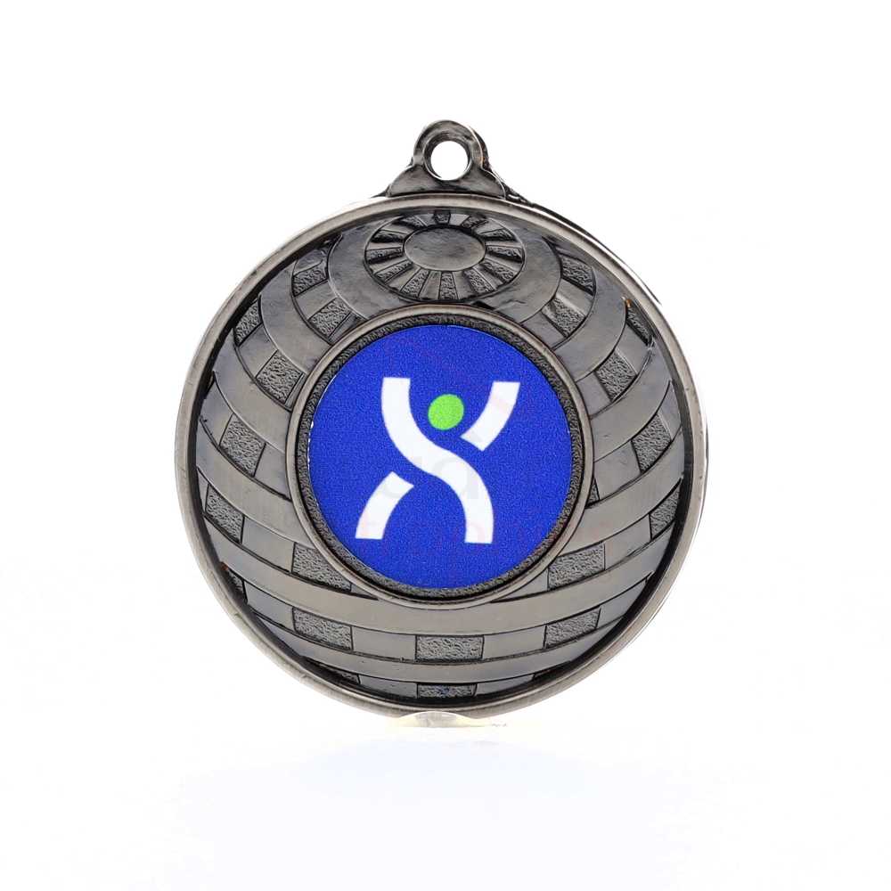 Global Personalised Medal 50mm Silver 