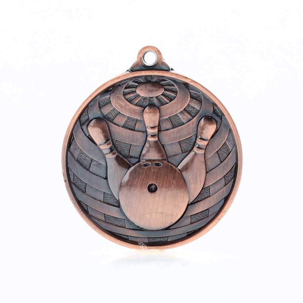 Global Tenpin Bowling Medal 50mm Bronze 