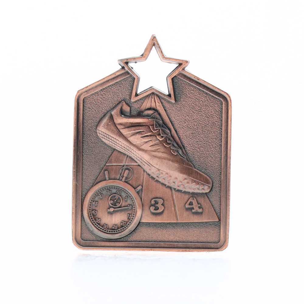 Shield Medal Track 60mm Bronze 