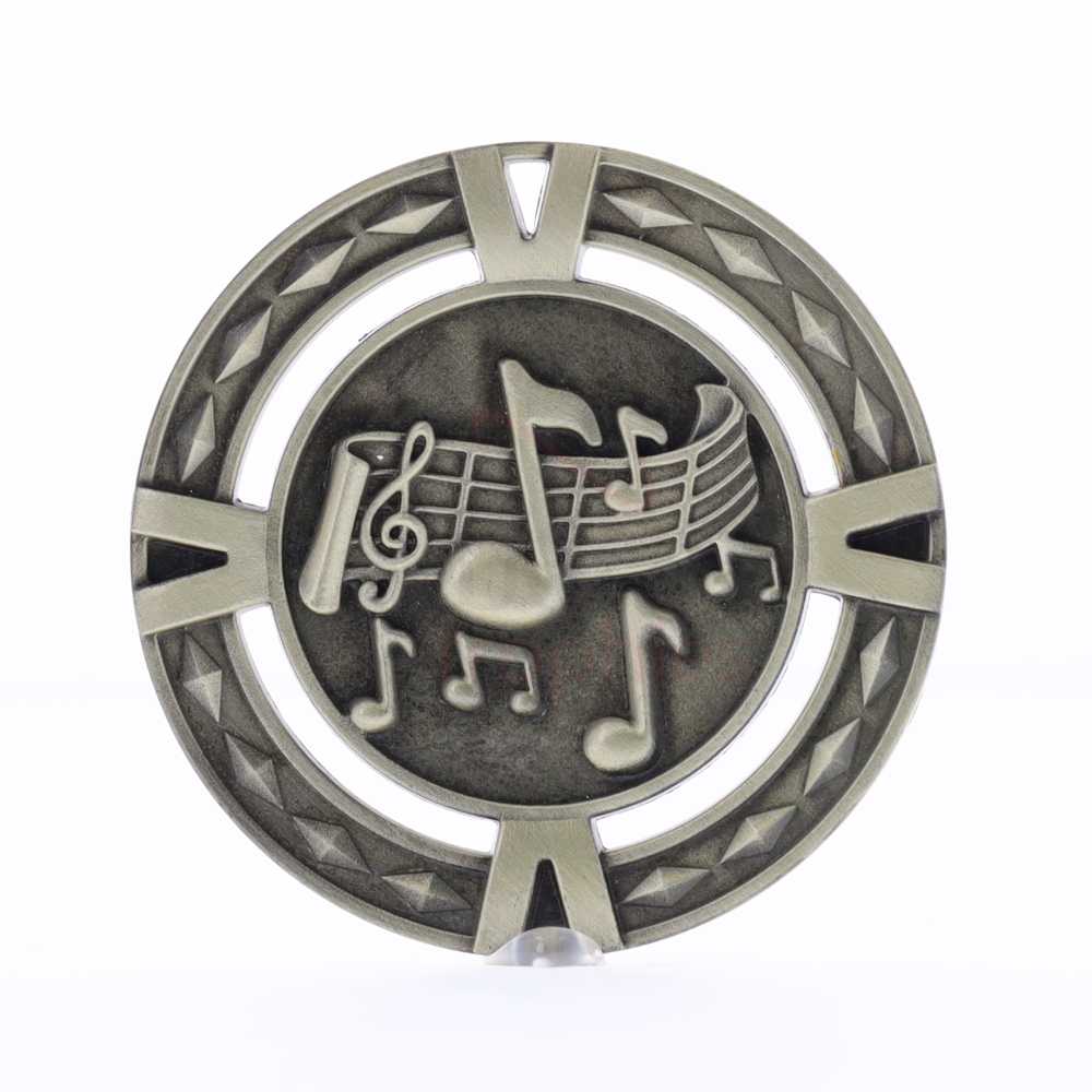Cutout Music Medal 60mm Gold