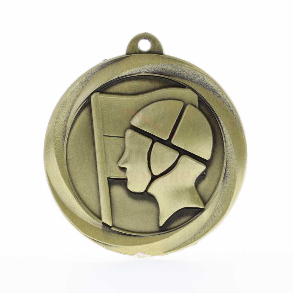 Econo Surf Lifesaving Medal 50mm Gold