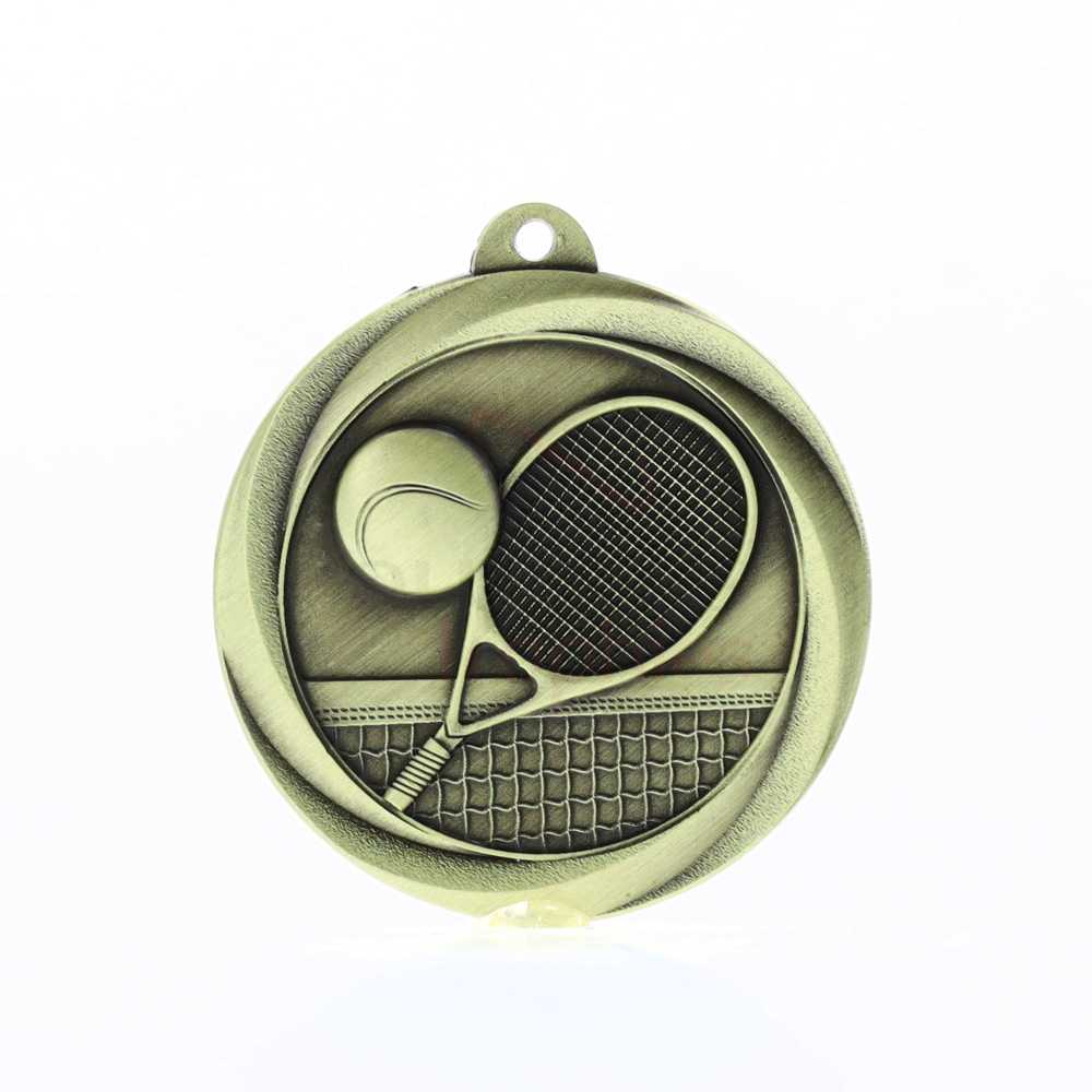 Econo Tennis Medal 50mm Gold