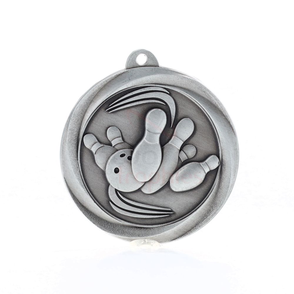 Econo Tenpin Medal 50mm Silver