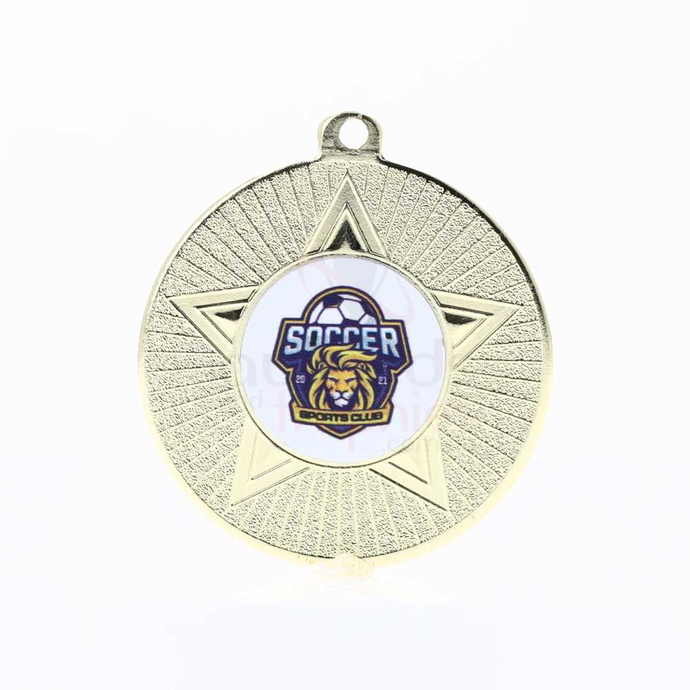 Economy Star Medal 50mm Gold