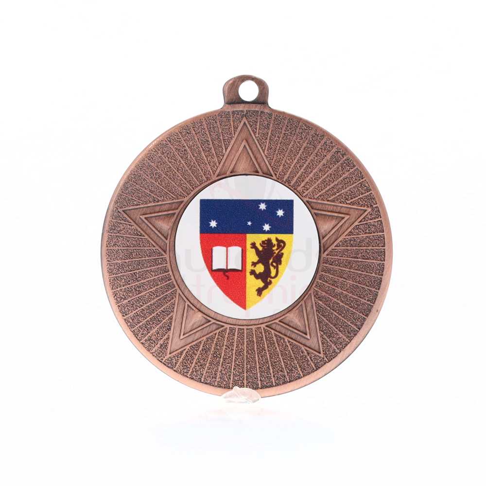 Economy Star Medal 50mm Bronze
