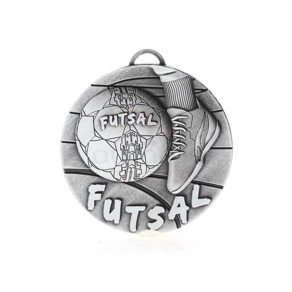 Futsal Medal 50mm Silver