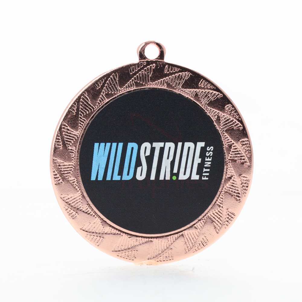 Jagged Personalised Medal 70mm Bronze