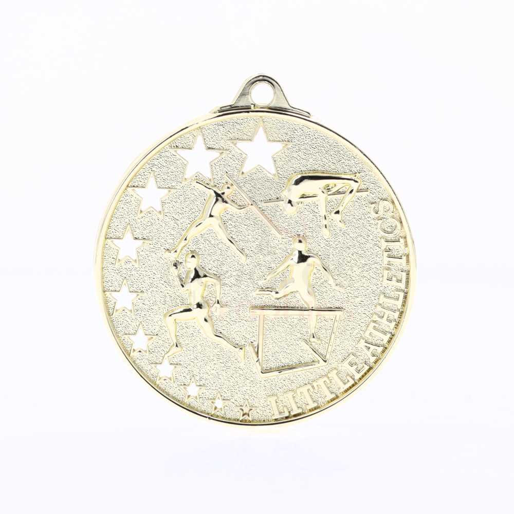 Star Little Athletics Medal 52mm Gold