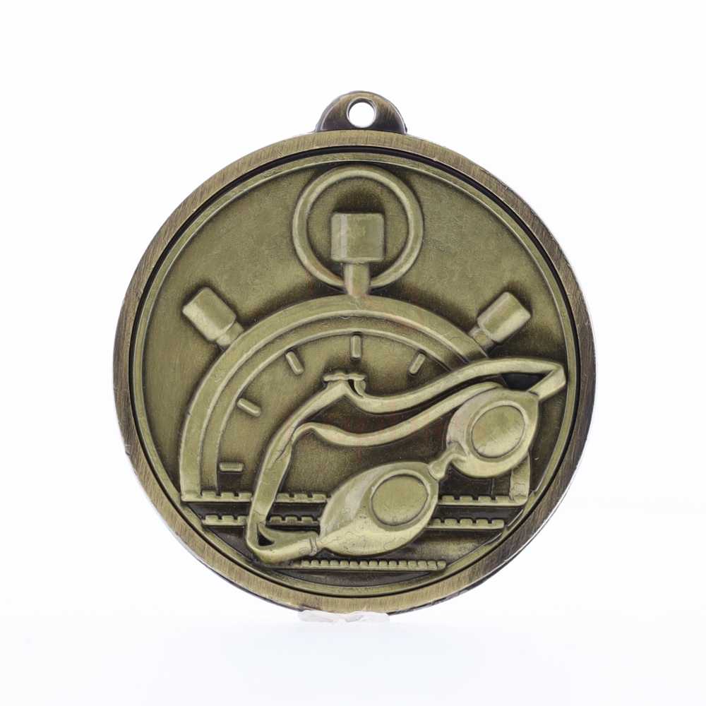 Triumph Swimming Medal 50mm Gold