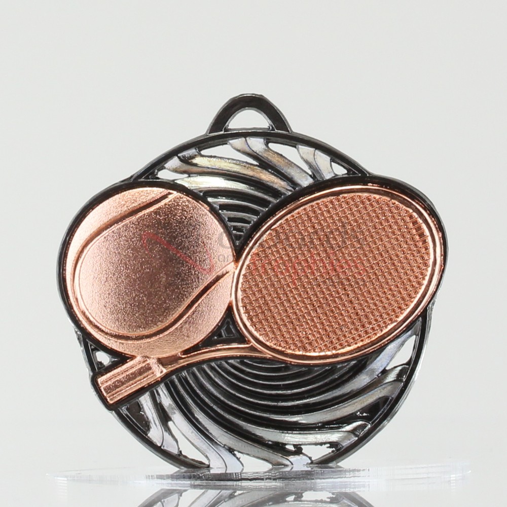 Vortex Tennis Medal 55mm Bronze
