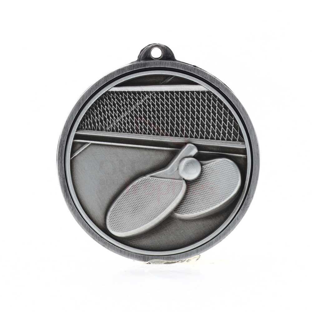 Triumph Table Tennis Medal 50mm Silver