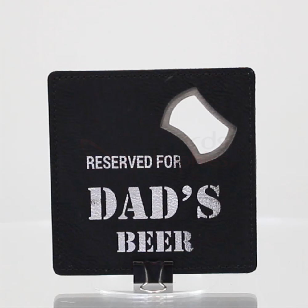 Bottle Opener Coaster - Black