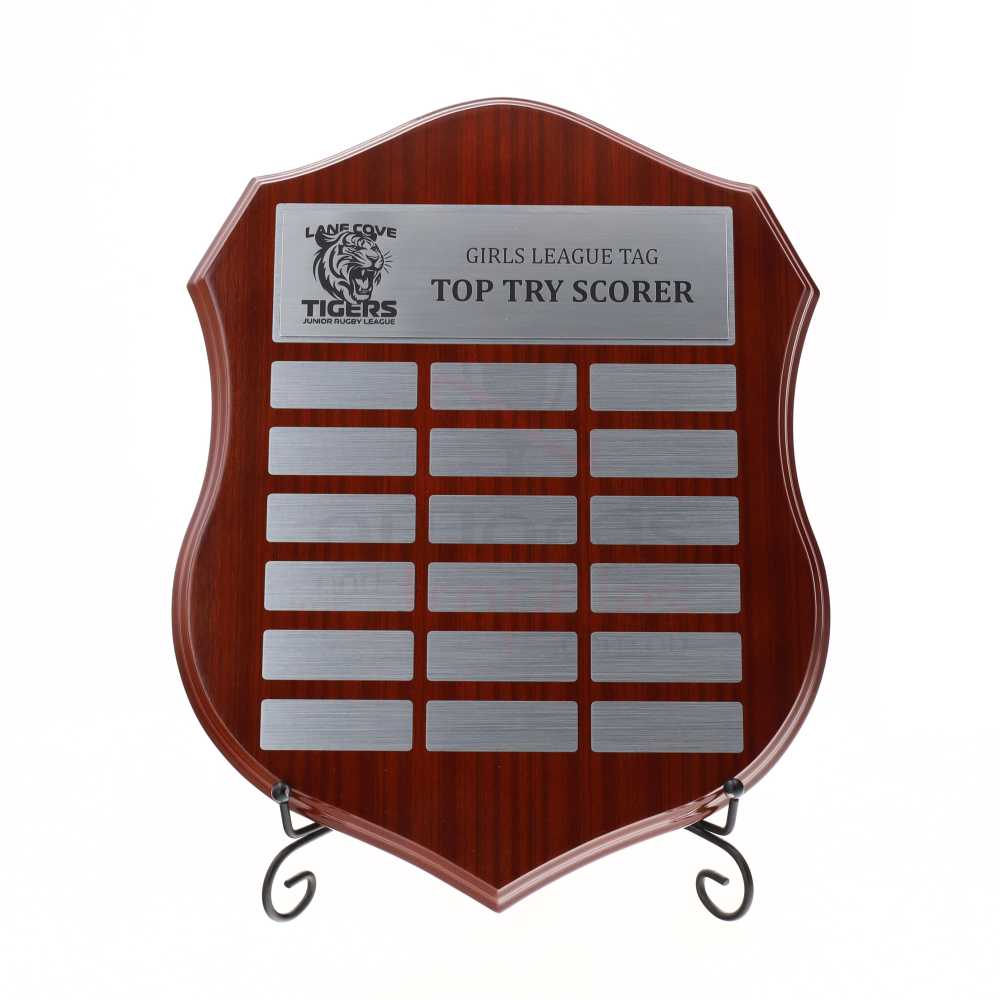 Assembly Shield Distinction Silver 340mm