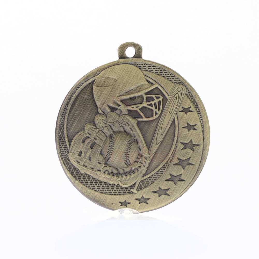 Baseball Wayfare Medal Gold 50mm
