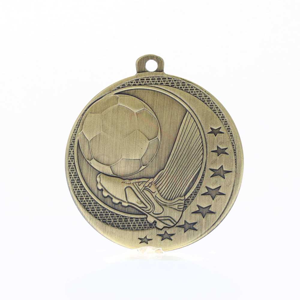Soccer Wayfare Medal Gold 50mm