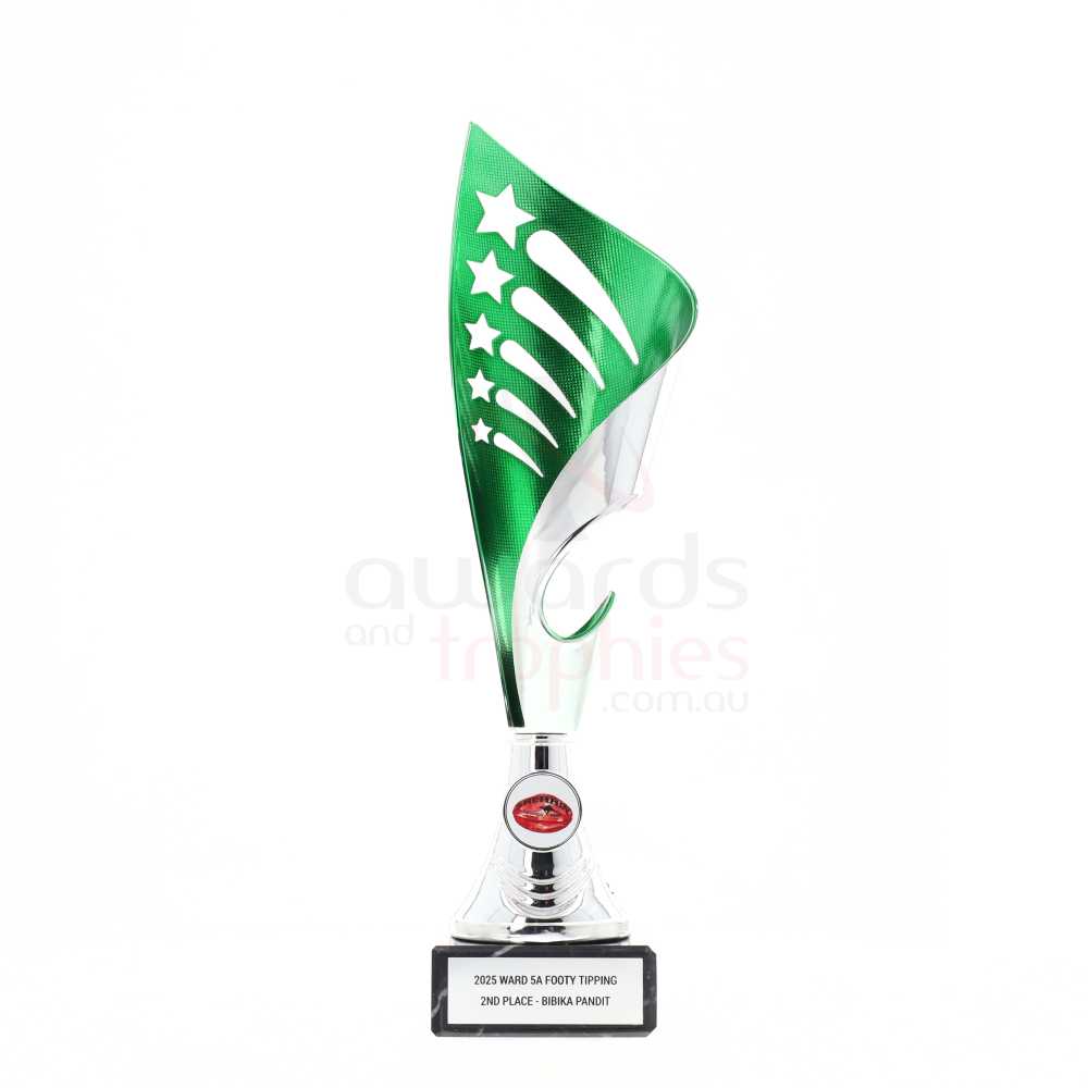 Olympia Cup - Silver/Green 335mm