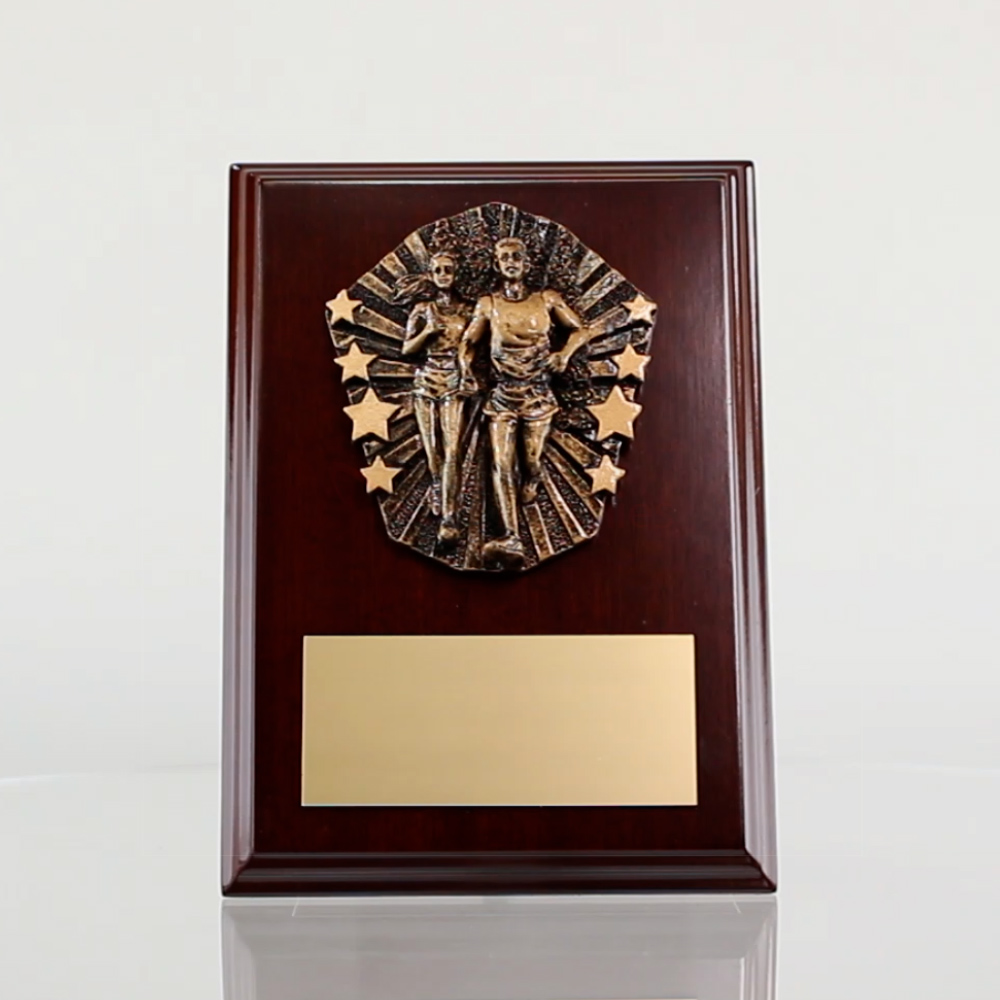 Cosmos Cross Country Walnut Plaque 150mm