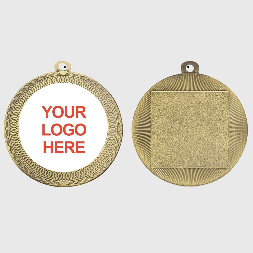 Ovation Personalised Medal Gold 70mm