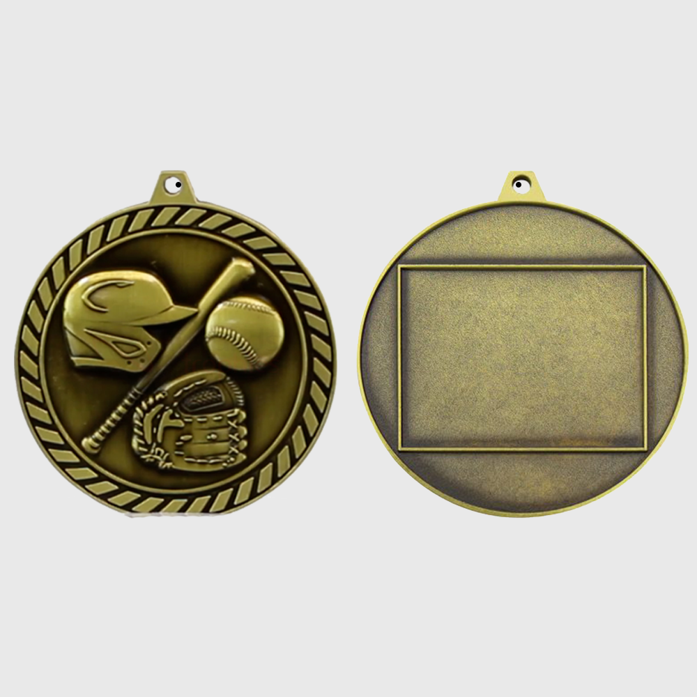 Venture Baseball Medal Gold 60mm