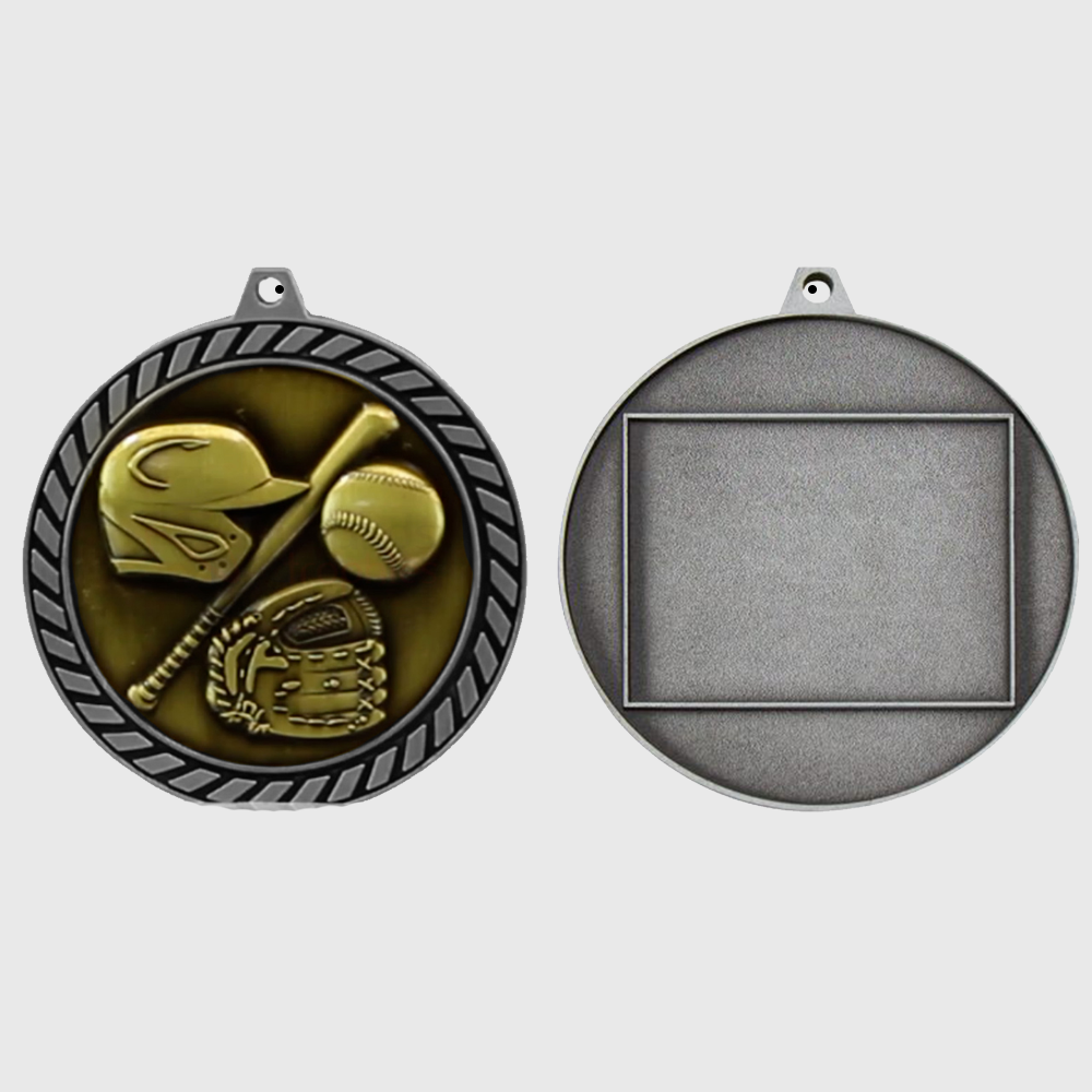 Venture Baseball Medal Silver 60mm