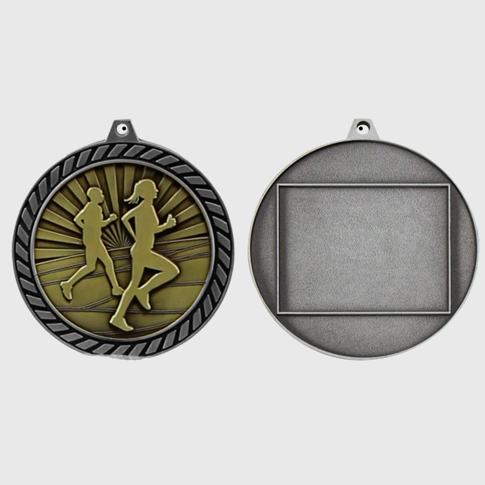 Venture Cross Country Medal Silver 60mm