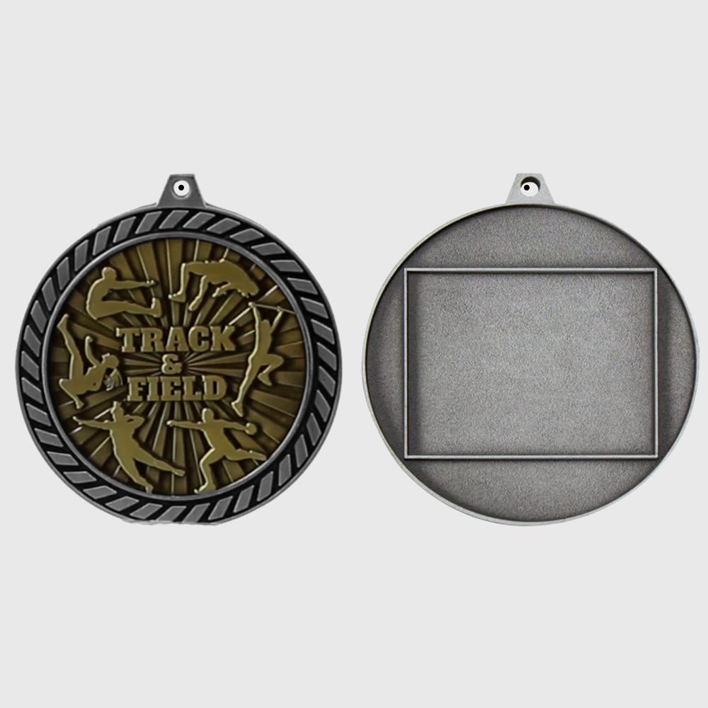 Venture Track & Field Medal Silver 60mm