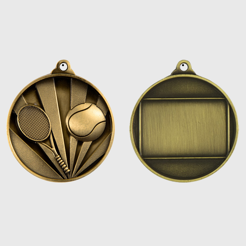 Sunrise Tennis Medal 50mm Gold
