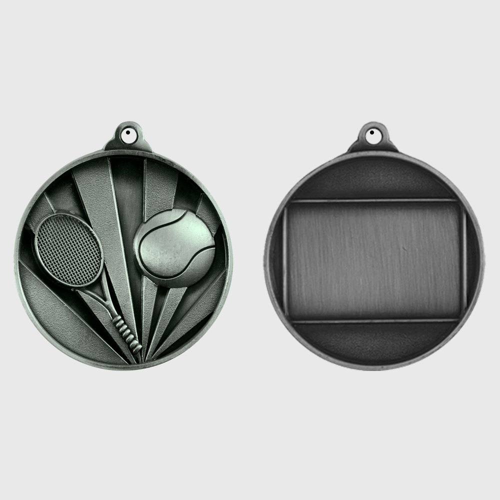Sunrise Tennis Medal 50mm Silver